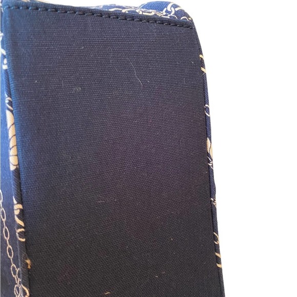 Thirty-One Cruisin Bag Blue White Nautical Vacation Canvas Travel Tote Clean NEW - Picture 5 of 12